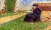 Seurat, Georges - Large Figure in a Landscape